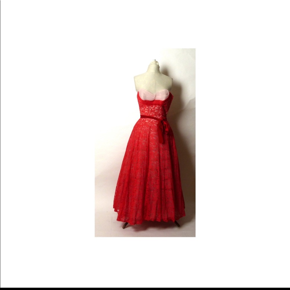 Stunning Vintage red dress 1950! Flawless ❤️💋 SOLD - Picture 4 of 4